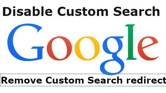 remove google custom search