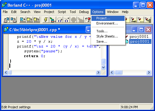 C Ide Windows With Compiler Error