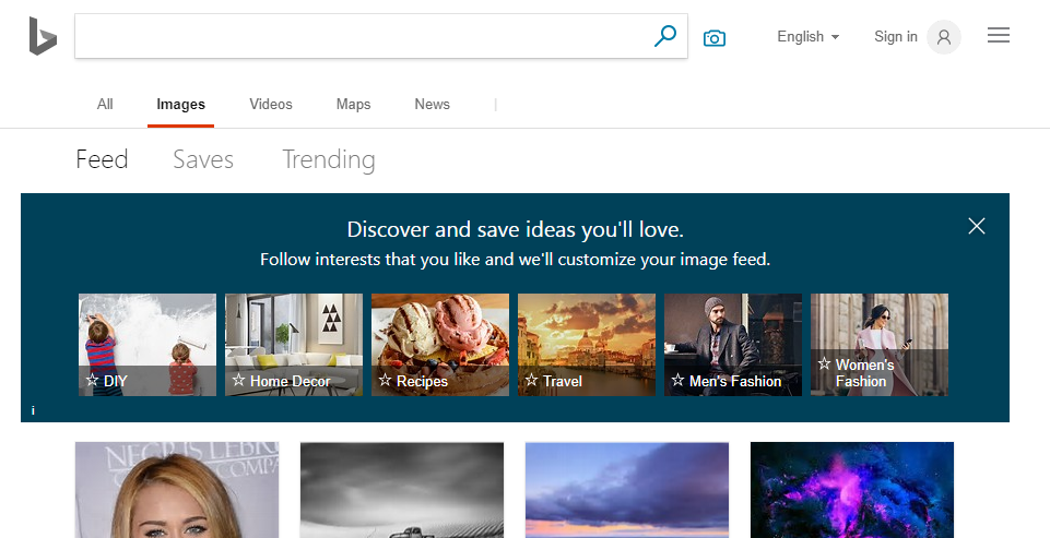 Bing Reverse Images Search