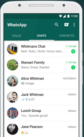 whatsapp messaging app