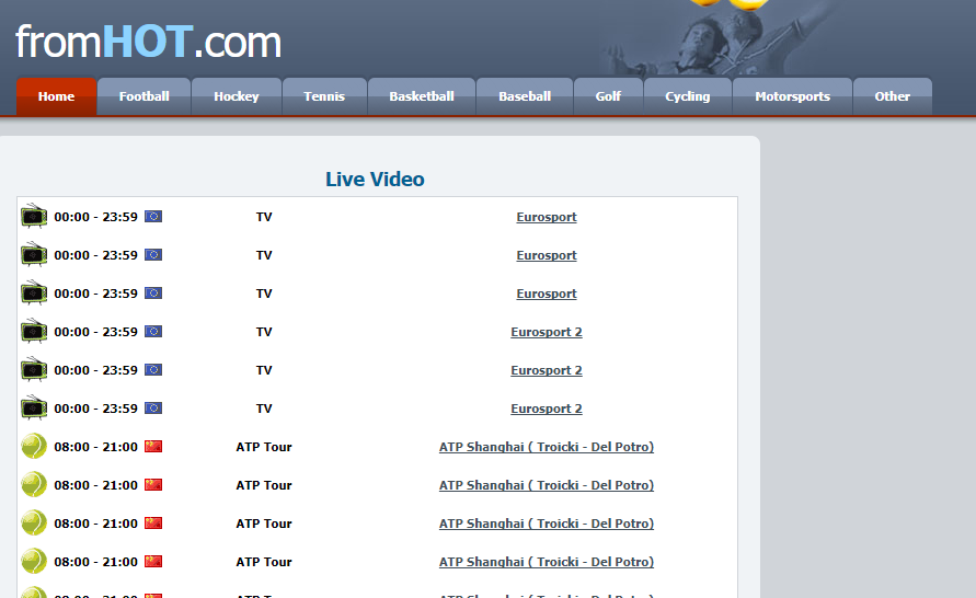 fromhot sports streaming