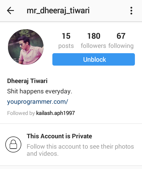 Instagram Dheeraj Tiwari