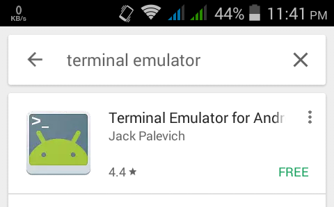 terminal emulator google play store