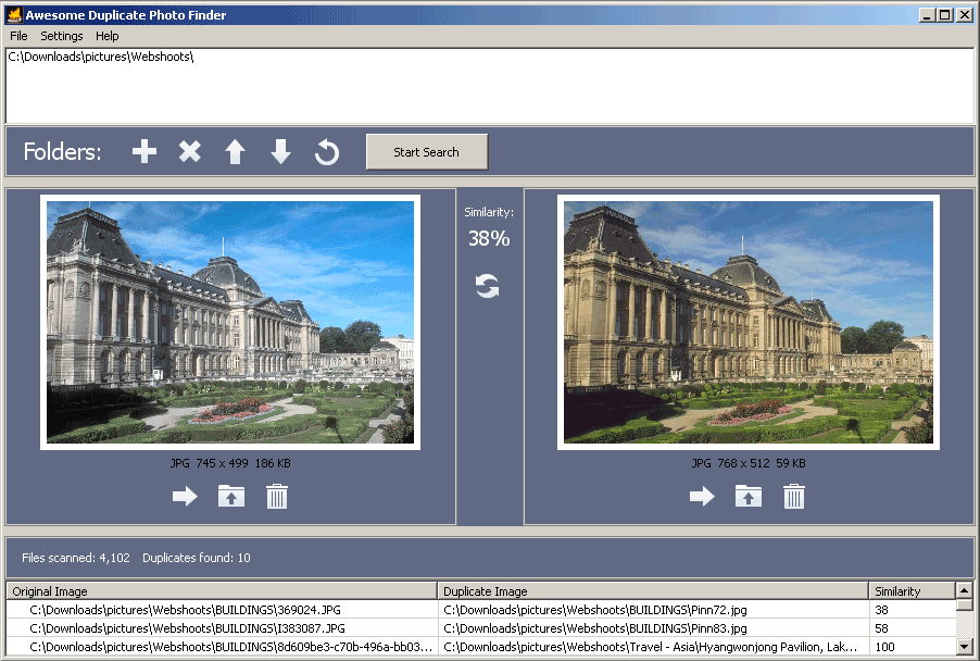 Awesome duplicate photo finder