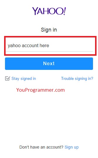 delete yahoo account