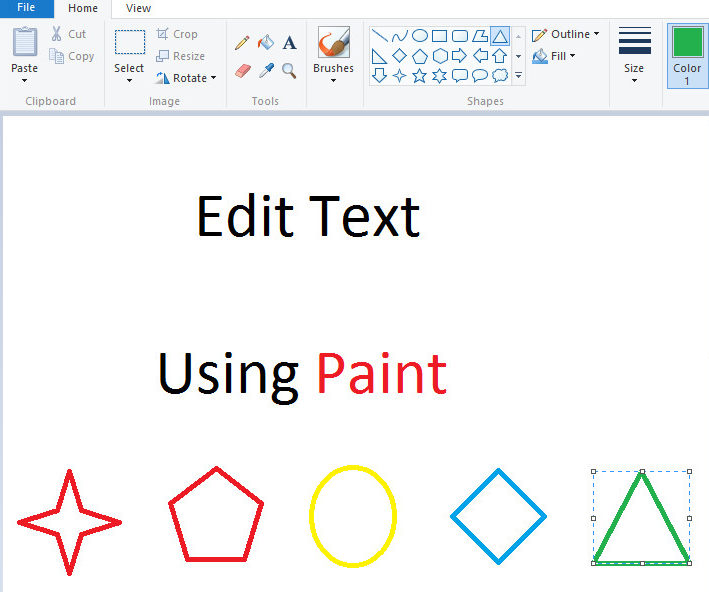 curved text paint 3d