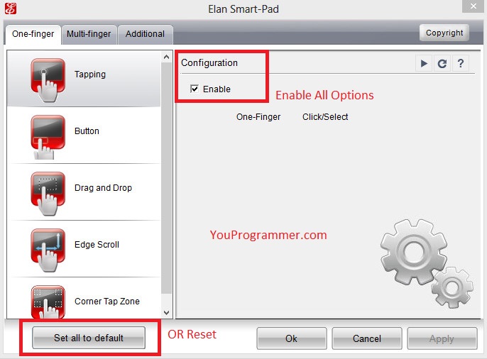 fix touchpad not working