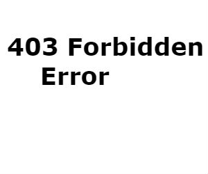 remove 403 forbidden error