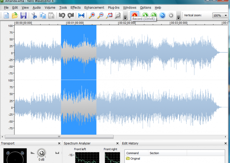 light weight audio editor