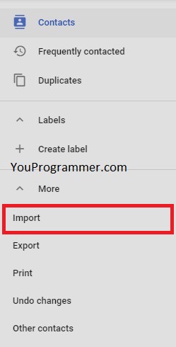 make contacts backup on google contacts