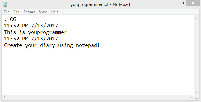 make notepad diary