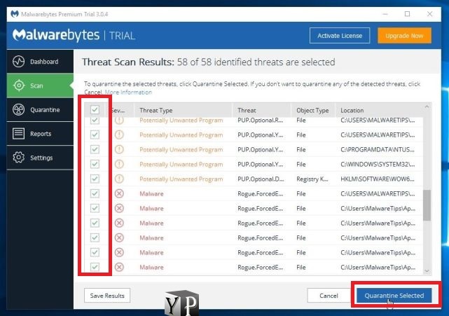 malwarebytes online scan