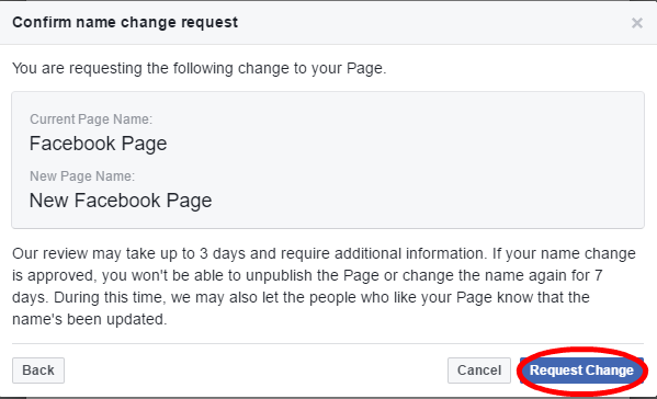 How To Change Facebook Page Name