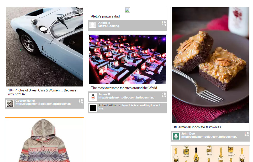pinterest like website for men