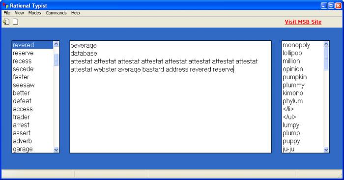 Rational typist touch-type 