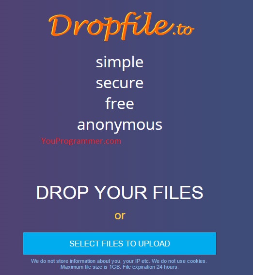 upload files anonymously