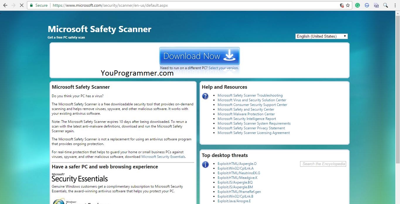 windows safety scanner