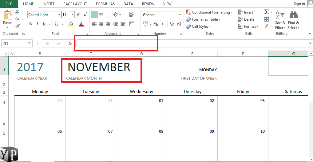 how-to-make-a-calendar-in-excel-youprogrammer