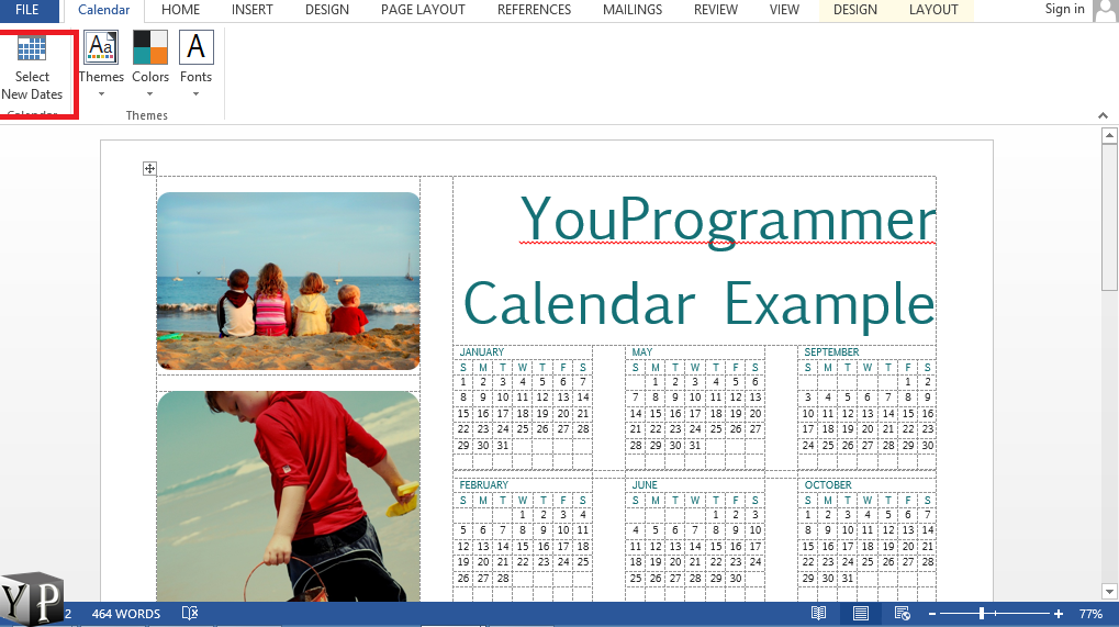 How To Make A Calendar In Word Document YouProgrammer