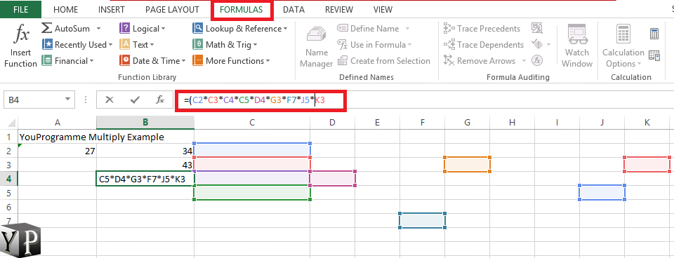 How to multiply in excel spreadsheet youprogrammer