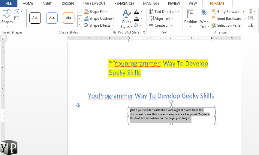 How To Do A Block Quote In Word Document - YouProgrammer