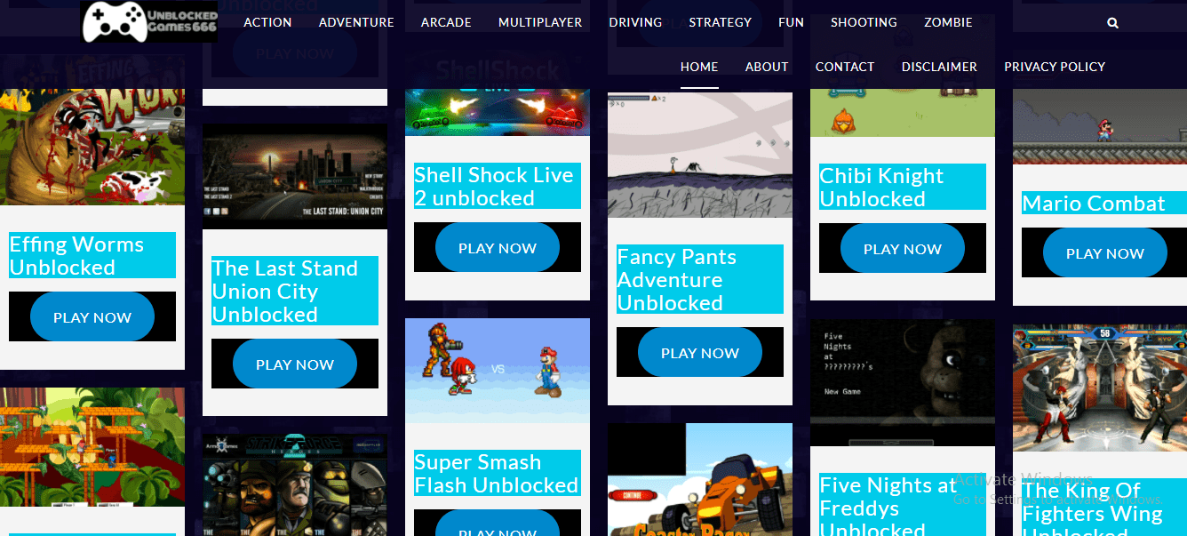 free unblocked game websites