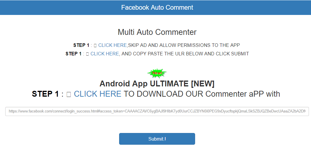 auto comment facebook online