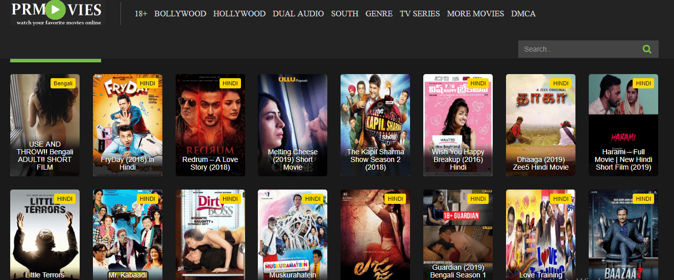 pr movies bollywood movies online without signup or downloading