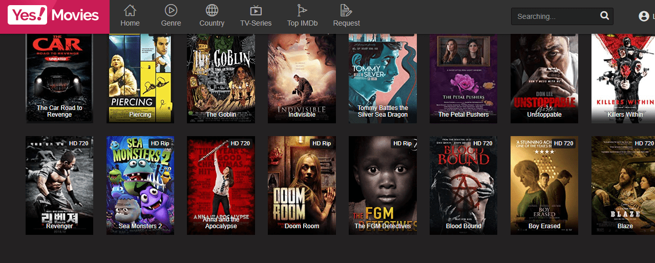 movie websites like yesmovies